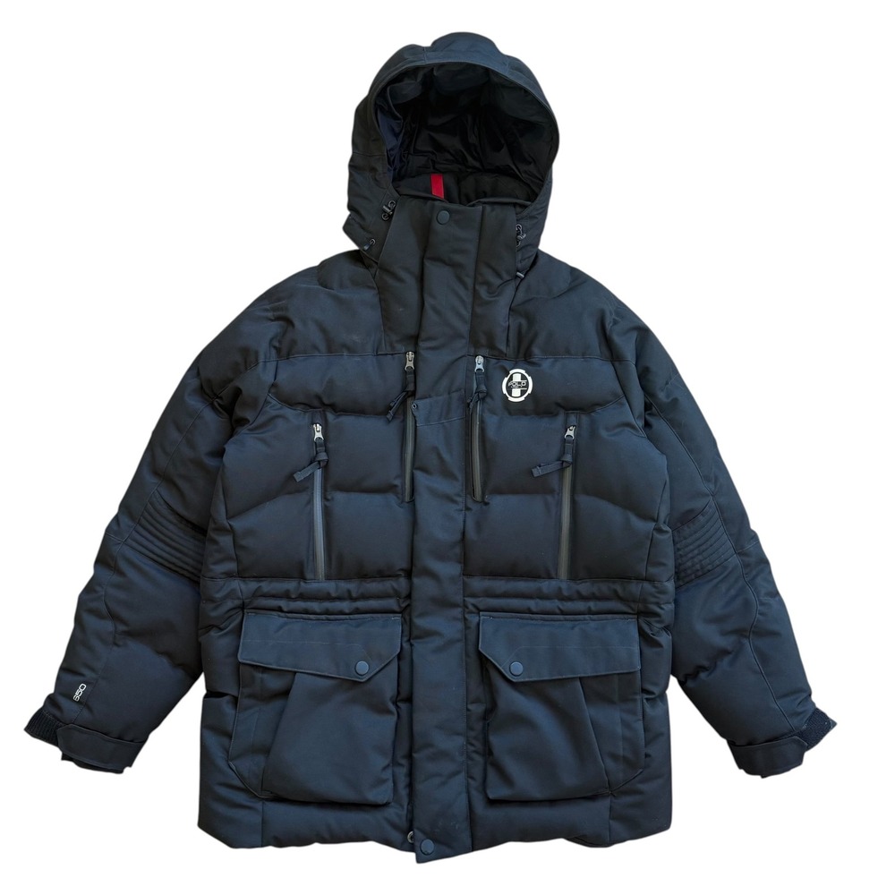 Polo Sport Ralph Lauren 650 Down Puffer Jacket Black Mens Medium Parka Hooded